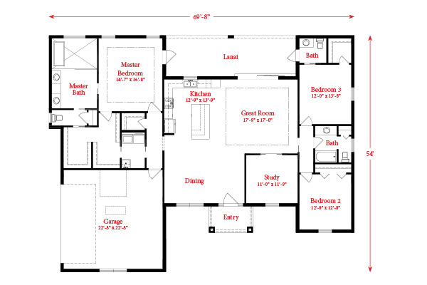 Rutherford Farmhouse Floorplan