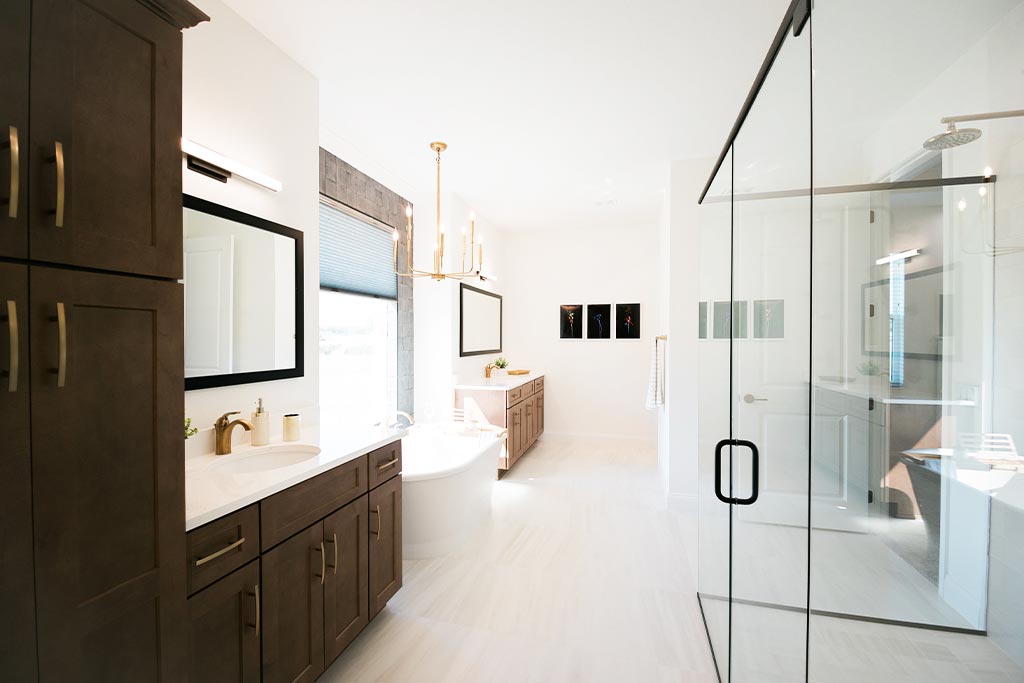 Rutherford Farm House Secure Built Master Bath