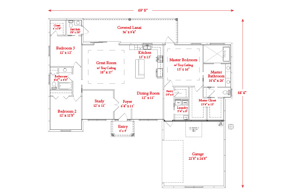 Sunrise Courtyard Floorplan